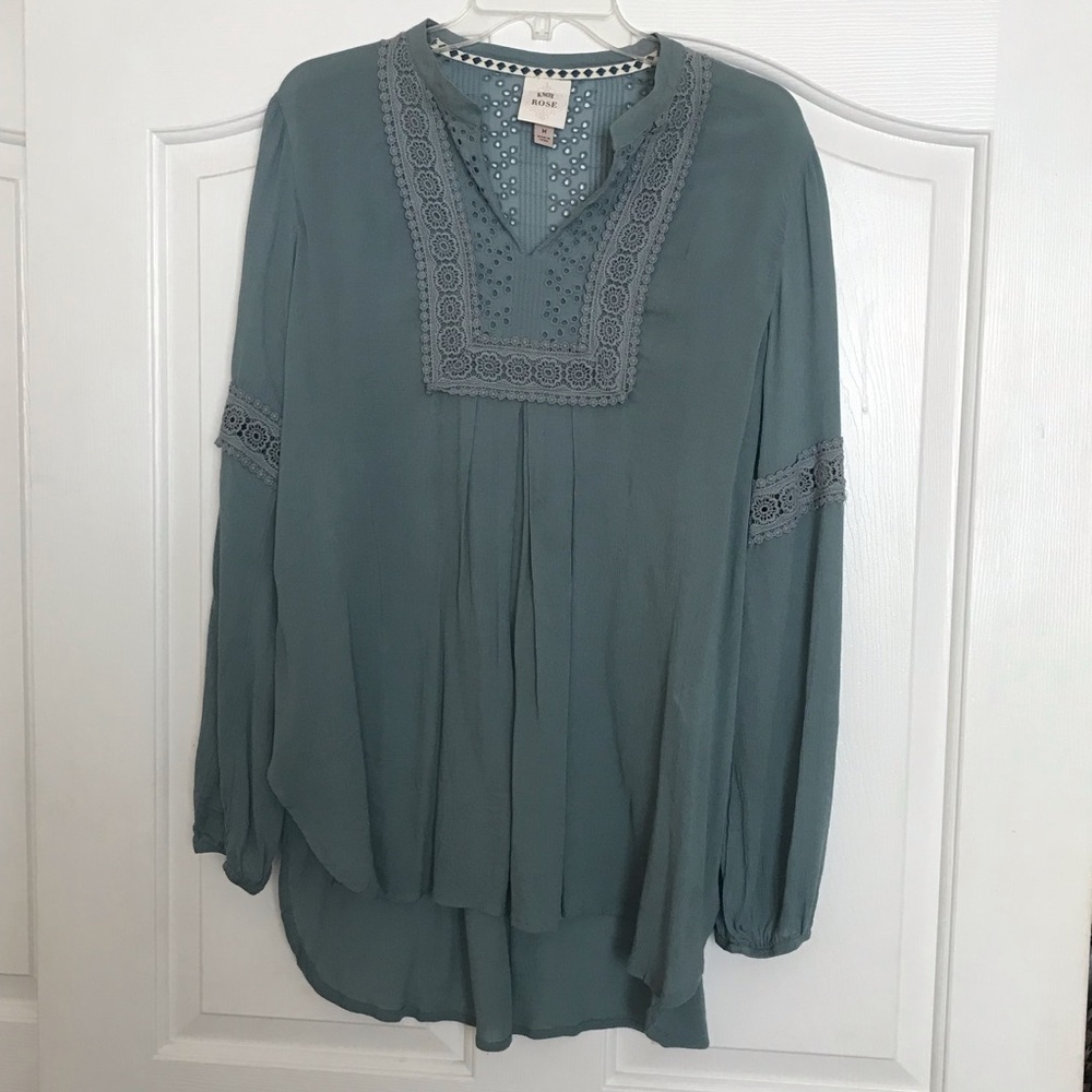 Knox Rose Tunic Top Sz M
